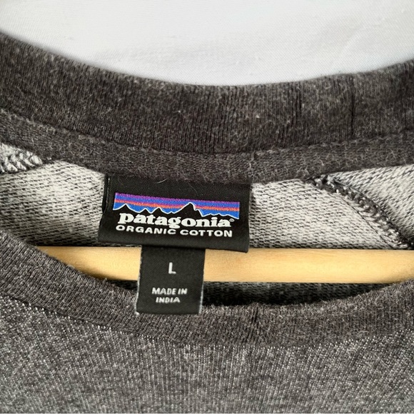 PATAGONIA | SPLITTER SCRIPT LIGHT CREW SWEATSHIRT MEDIUM/LARGE BLACK - Picture 5 of 7